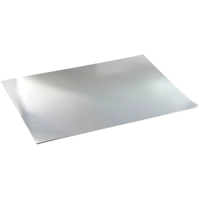 Metallkartong, A2, ark 420x594 mm, 280 g, silver, 10 ark/ 1 förp. [HOB-220860]