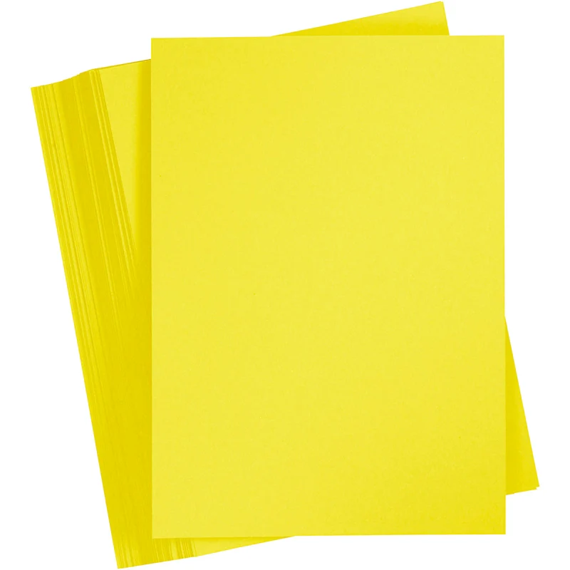 Card, sun yellow, A6, 105x148 mm, 180 g, 100 sheet [HOB-21812]