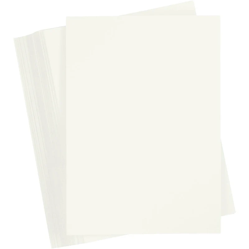 Färgad Kartong, A6, ark 105x148 mm, 180 g, råvit, 100 ark/ 1 förp. [HOB-218036]