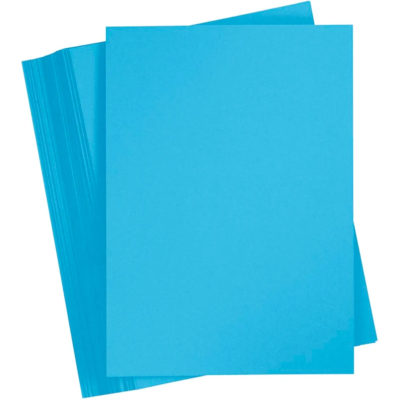 Färgad Kartong, A4, ark 210x297 mm, 180 g, blå, 100 ark/ 1 förp. [HOB-21720]