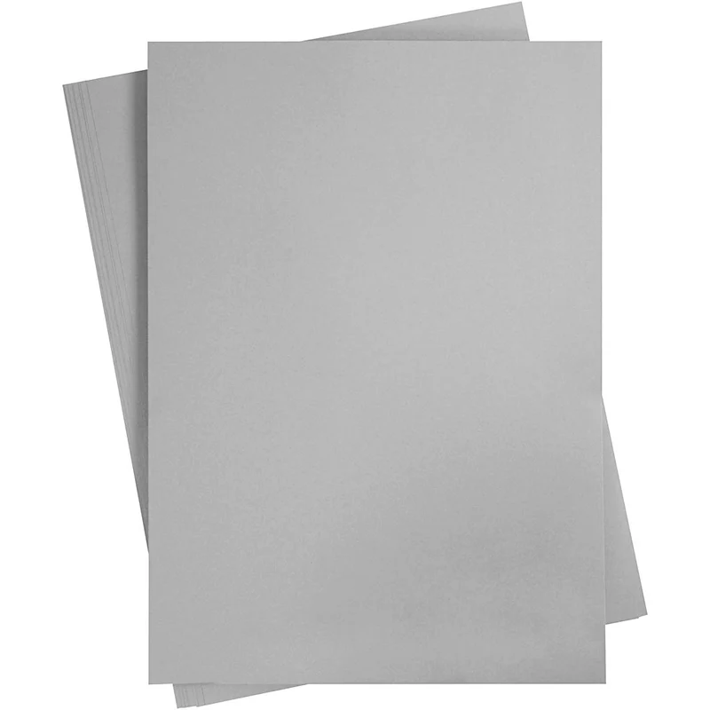 Färgad Kartong, A2, ark 420x594 mm, 180 g, grå, 10 ark/ 1 förp. [HOB-21526]