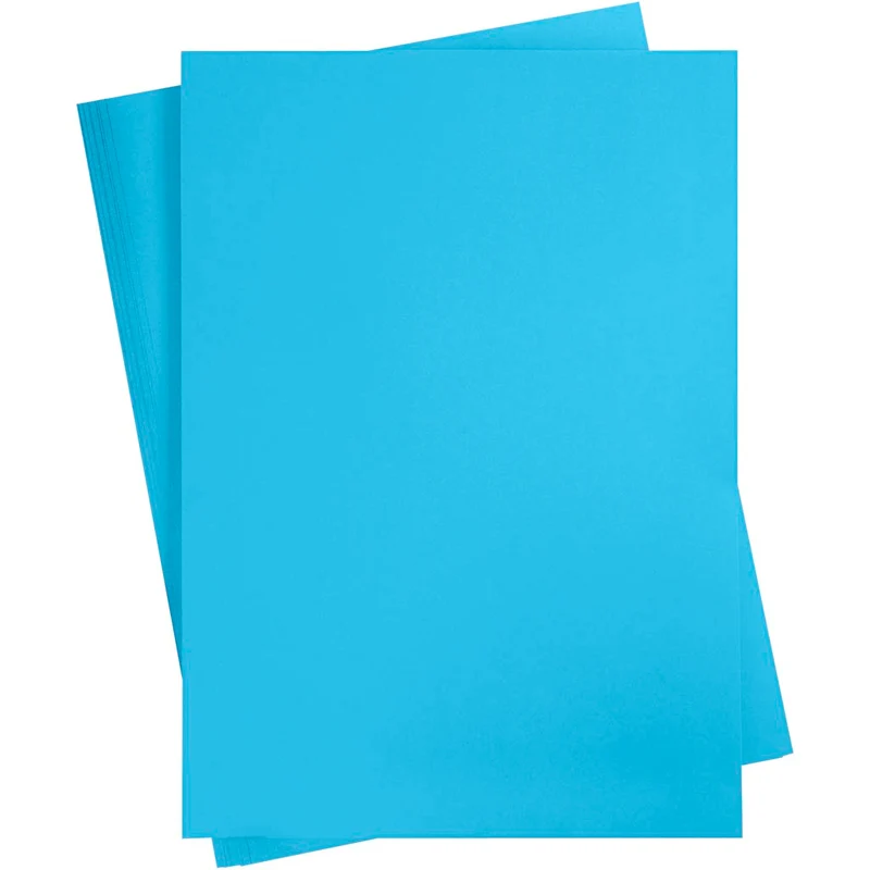 Färgad Kartong, A2, ark 420x594 mm, 180 g, blå, 10 ark/ 1 förp. [HOB-21520]