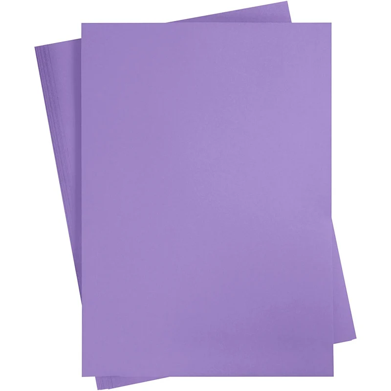 Färgad Kartong, A2, ark 420x594 mm, 180 g, lila, 10 ark/ 1 förp. [HOB-21517]