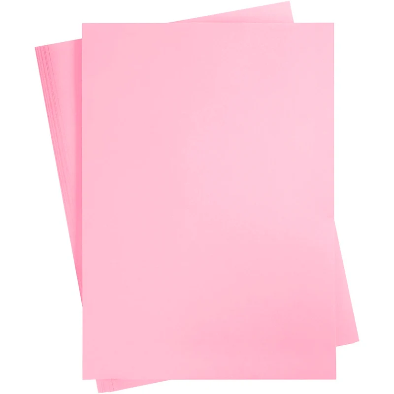 Färgad Kartong, A2, ark 420x594 mm, 180 g, ljusrosa, 10 ark/ 1 förp. [HOB-21516]