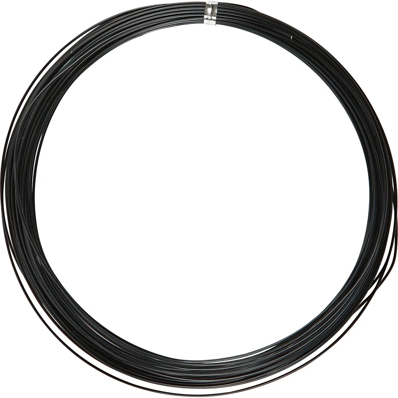 Aluminiumtråd, Rund, tjocklek 1 mm, svart, 16 m/ 1 rl. [HOB-518311]