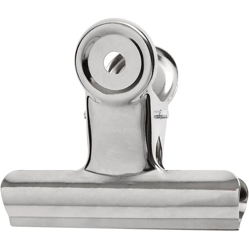 Metallklämma, B: 7,5 cm, silver, 6 st./ 1 förp. [HOB-51799]