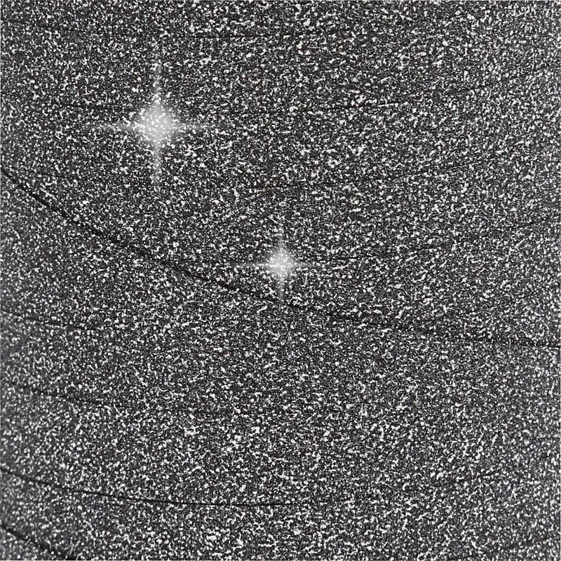 Presentsnören, B: 10 mm, glitter, svart, 100 m/ 1 rl. [HOB-20229]