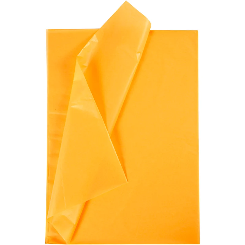 Silkespapper, 50x70 cm, 17 g, gul, 10ark/ 1 förp. [HOB-200900]