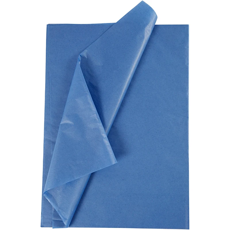 Silkespapper, ark 50x70 cm, 17 g, blå, 10 ark/ 1 förp. [HOB-200887]