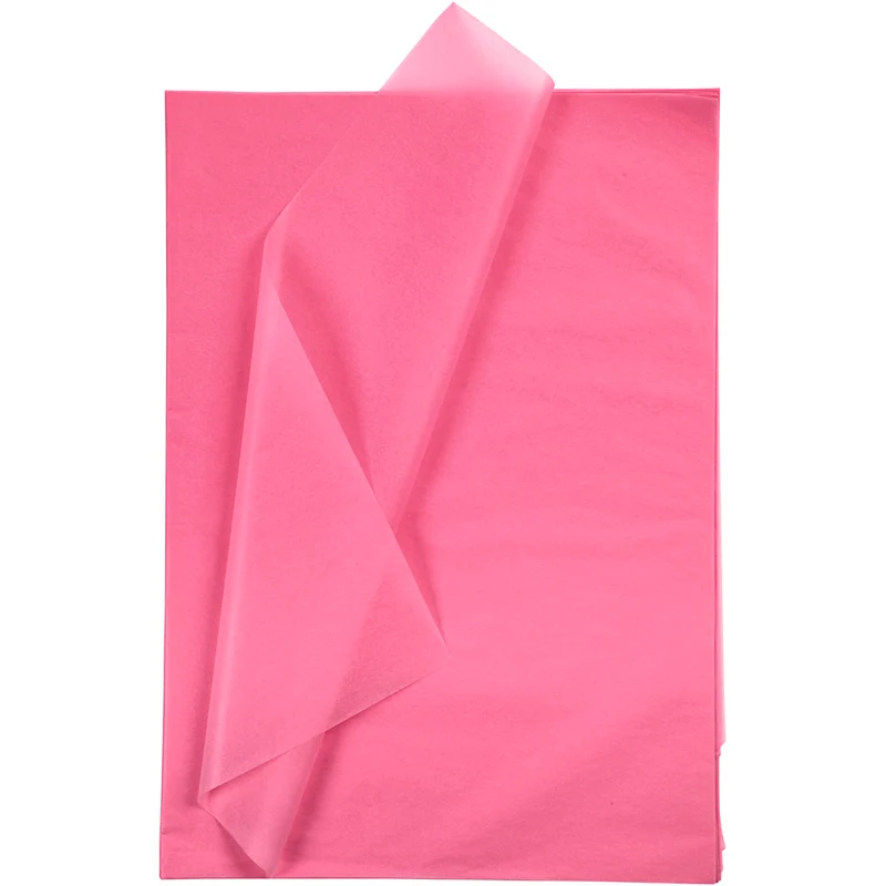 Silkespapper, ark 50x70 cm, 17 g, rosa, 10 ark/ 1 förp. [HOB-200882]