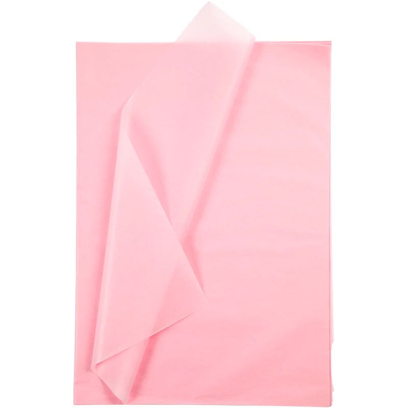 Silkespapper, ark 50x70 cm, 17 g, ljusrosa, 10 ark/ 1 förp. [HOB-200880]