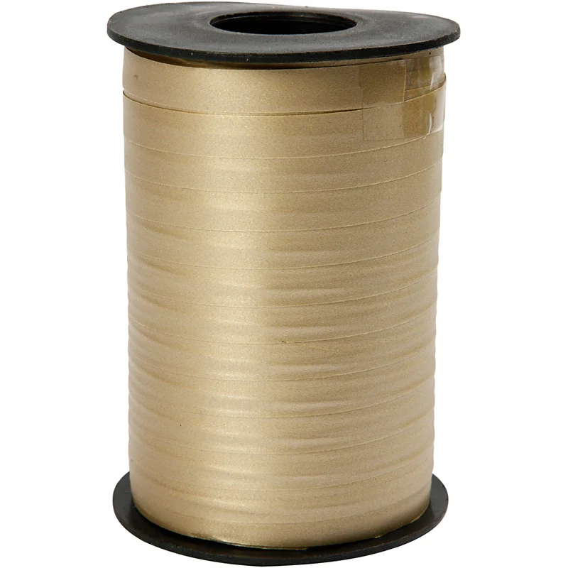 Presentband, B: 10 mm, matt, guld, 250 m/ 1 rl. [HOB-20034]