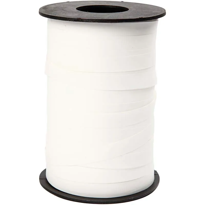 Presentband, B: 10 mm, matt, vit, 250 m/ 1 rl. [HOB-20027]