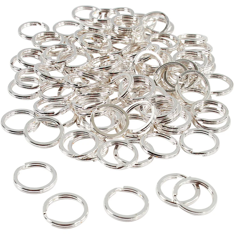 Splitring, Dia. 15 mm, försilvrad, 100 st./ 1 förp. [HOB-52605]