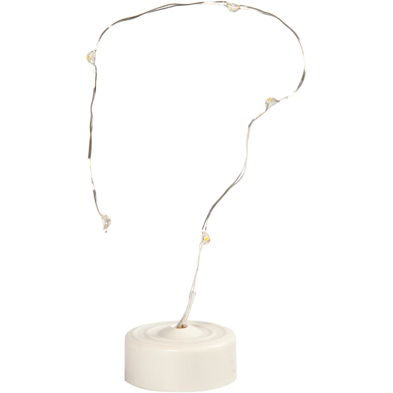 LED ljusslinga, L: 27 cm, silver, 1 st. [HOB-52355]