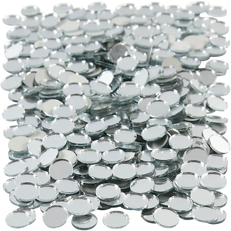 Spegelmosaik, runda, Dia. 10 mm, tjocklek 2 mm, 500 st./ 1 förp. [HOB-52294]