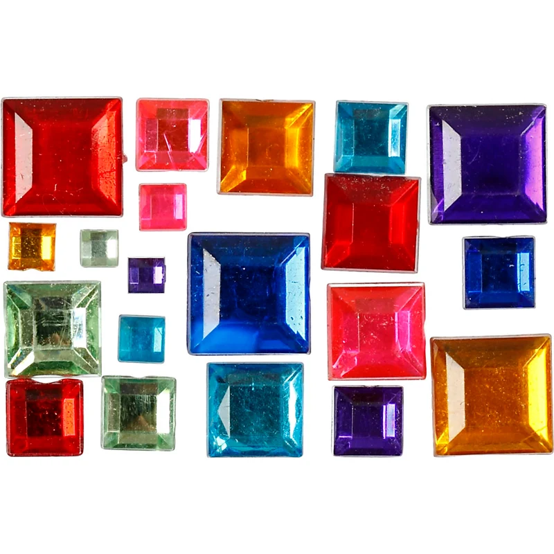 Rhinestones, stl. 4-10 mm, 1300 st./ 1 förp. [HOB-52289]