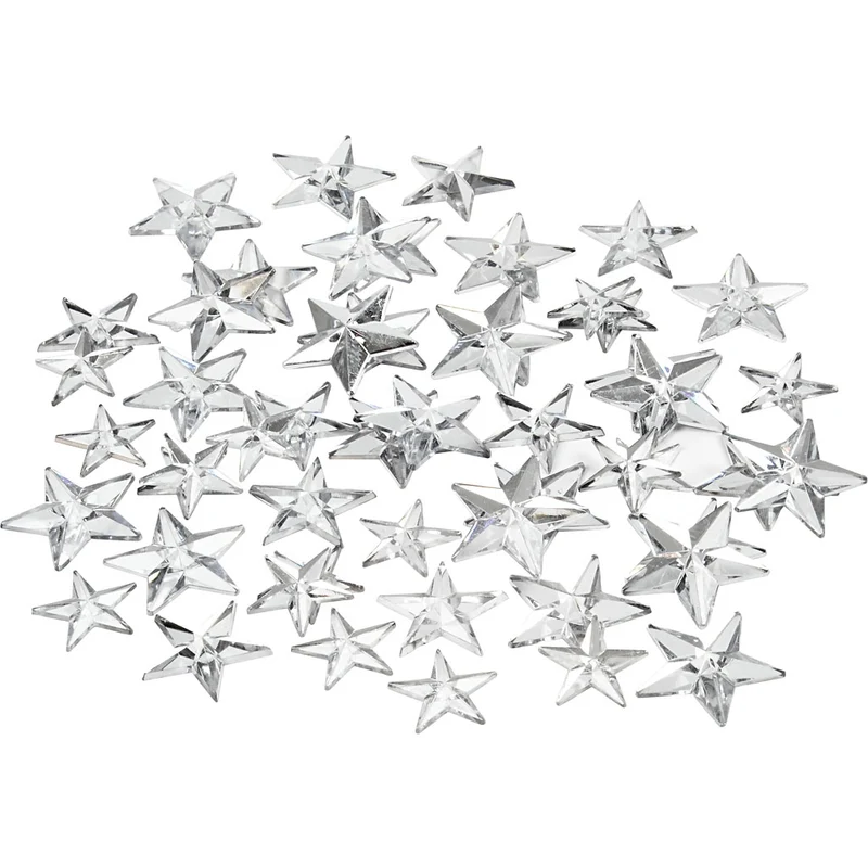 Rhinestones, stl. 11+12+16 mm, silver, 360 st./ 1 förp. [HOB-52241]