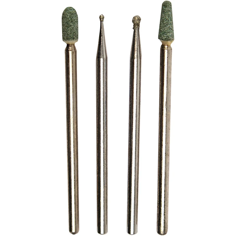 Diamantstiftset, stl. 1,0-5 mm, 4 st./ 1 set [HOB-15128]