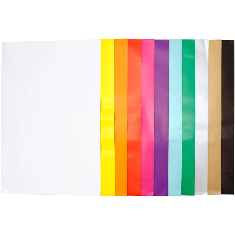 Glanspapper, ark 32x48 cm, 80 g, mixade färger, 11x25 ark/ 1 förp. [HOB-20852]