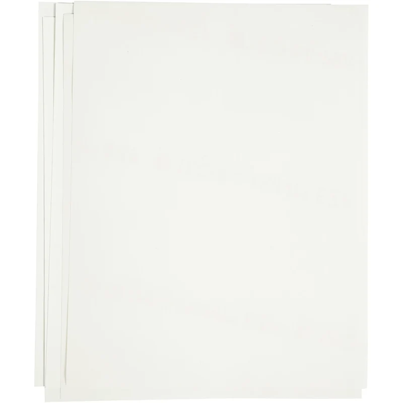 Transferark, ark 21,5x28 cm, till ljusa och mörka textilier, vit, 12 ark/ 1 förp. [HOB-20701]
