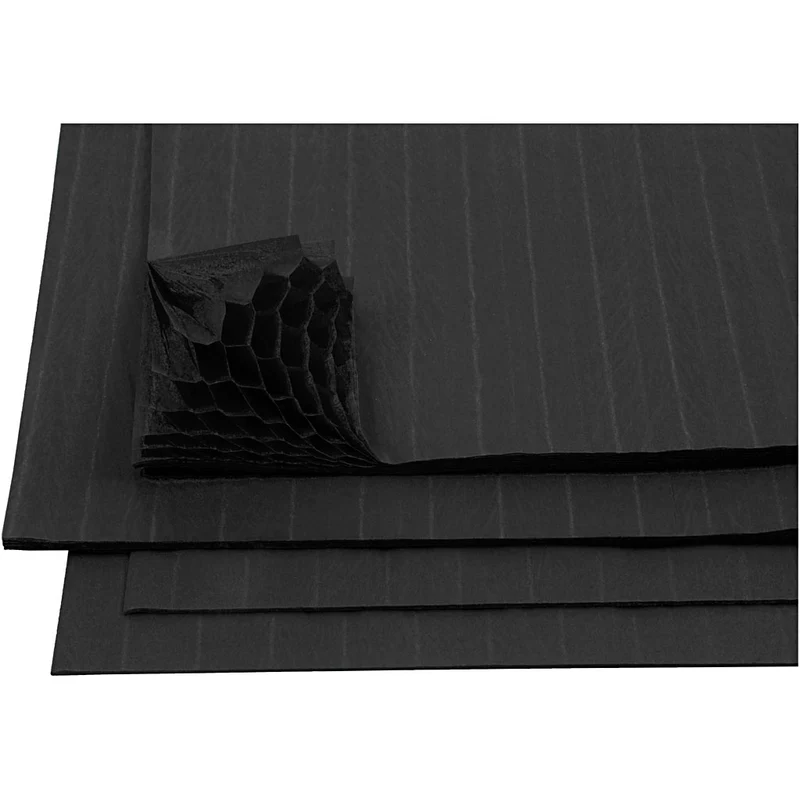 Dragspelspapper, ark 28x17,8 cm, svart, 8 ark/ 1 förp. [HOB-20501]