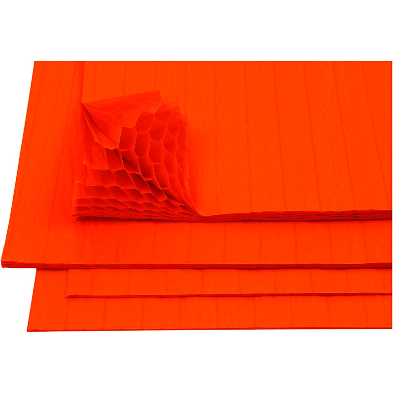 Dragspelspapper, ark 28x17,8 cm, orange, 8 ark/ 1 förp. [HOB-20499]