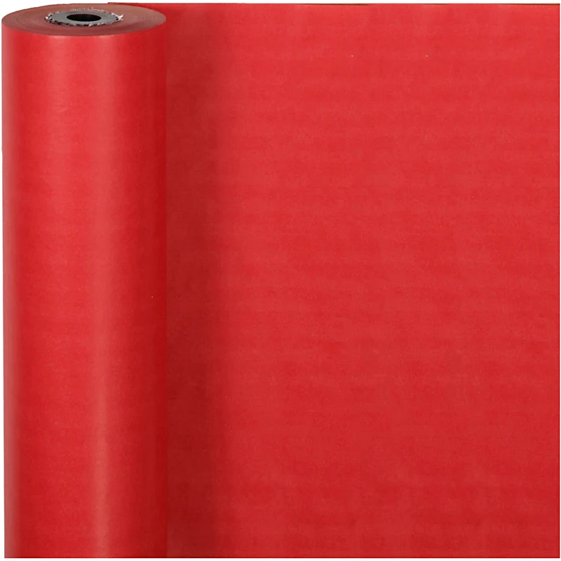 Presentpapper, B: 50 cm, 60 g, röd, 100 m/ 1 rl. [HOB-20281]