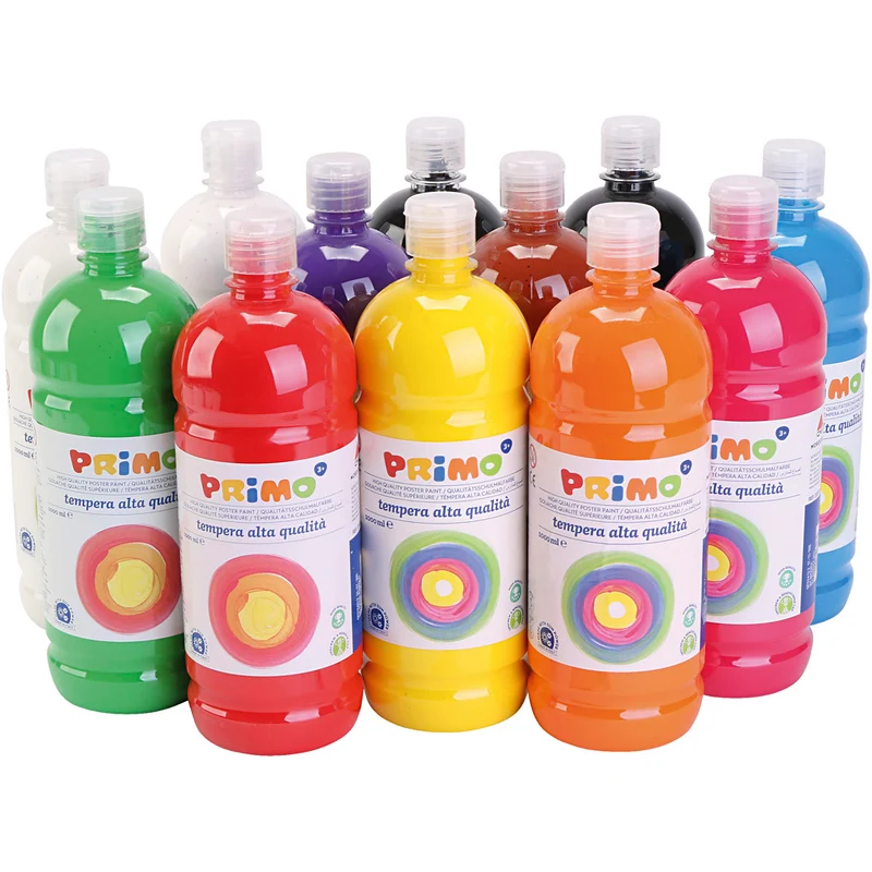 Temperafärg Matt, matt, mixade färger, 12x1000 ml/ 1 förp. [HOB-642197]
