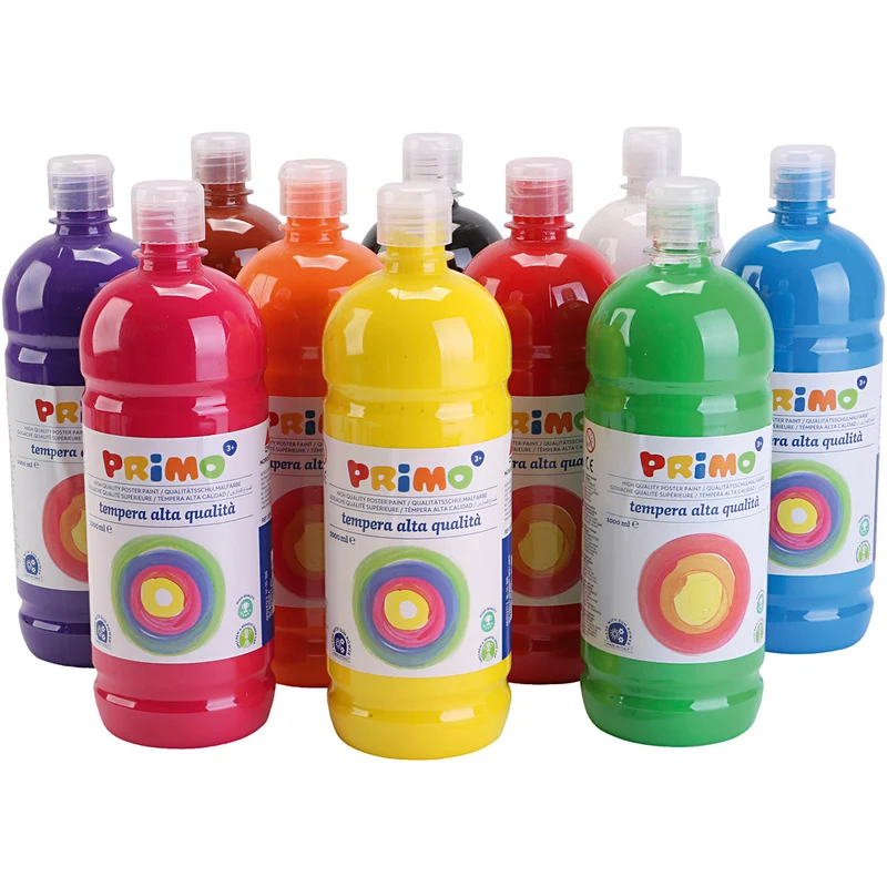 Temperafärg Matt, matt, mixade färger, 10x1000 ml/ 1 förp. [HOB-642195]