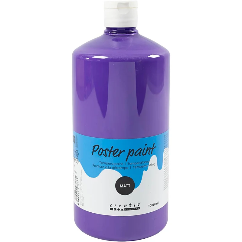 Temperafärg Matt, violet, 1000 ml/ 1 flaska [HOB-642144]