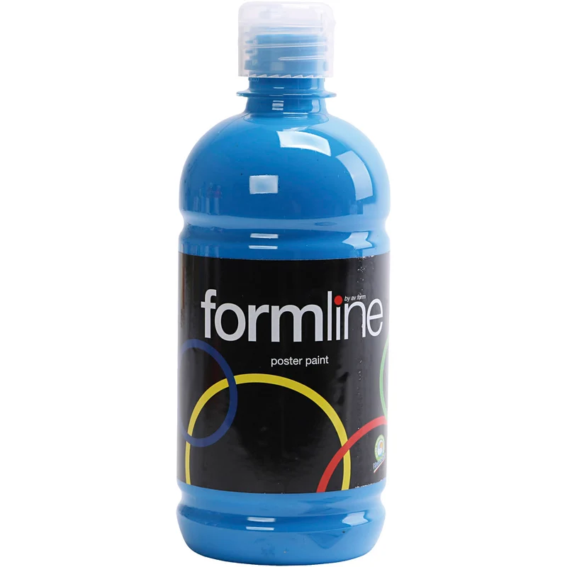 Temperafärg Matt, primärblå, 500 ml/ 1 flaska [HOB-642055]