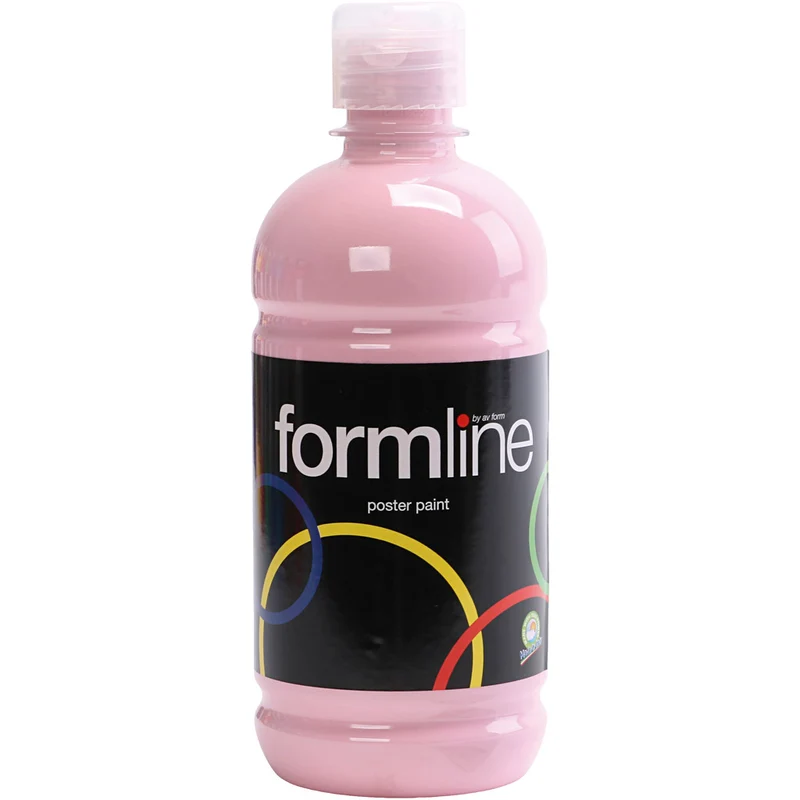 Temperafärg Matt, rosa, 500 ml/ 1 flaska [HOB-642042]