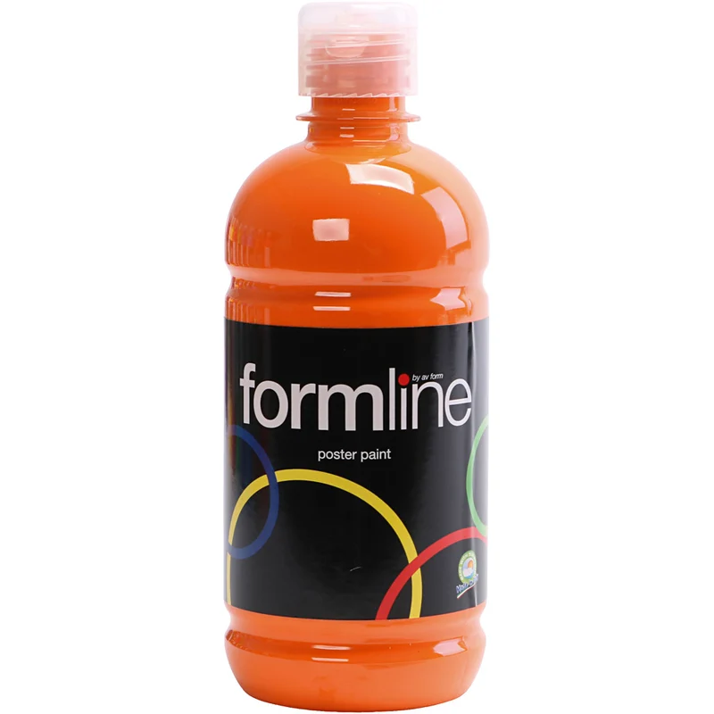 Temperafärg Matt, orange, 500 ml/ 1 flaska [HOB-642024]