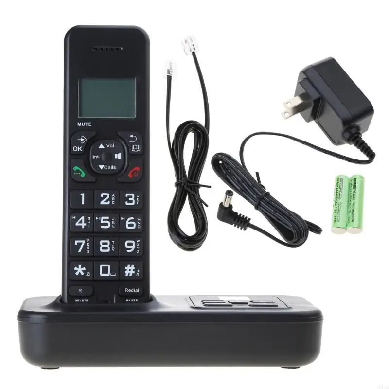 D1002B Cordless Phone with Answering Machine – Caller ID, Backlight LCD, Rechargeable