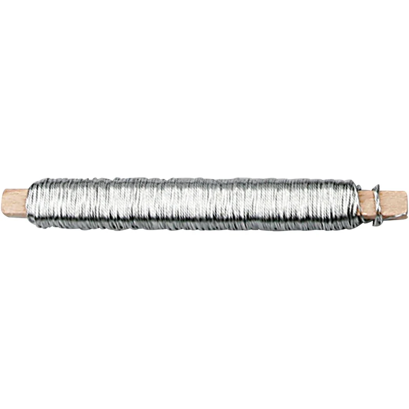 Spoltråd, tjocklek 0,6 mm, silver, 50 m/ 1 rl. [HOB-517240]