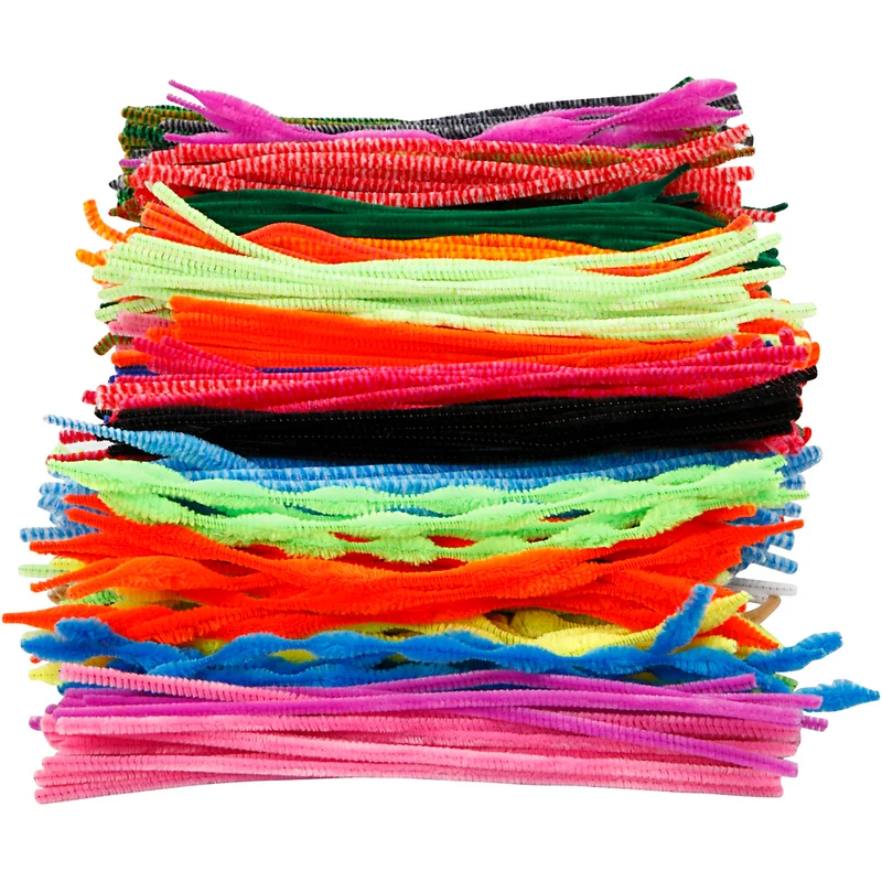 Piprensare, L: 30 cm, tjocklek 6-15 mm, mixade färger, 500 mix./ 1 förp. [HOB-51610]