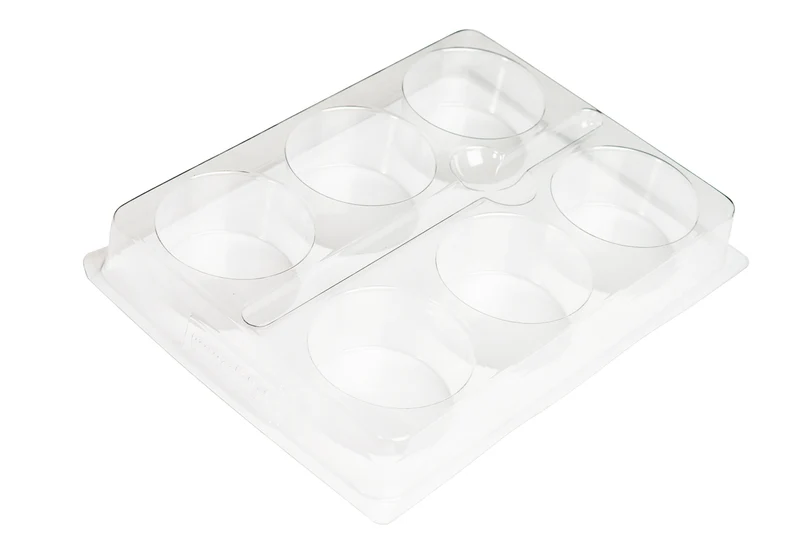 Färgbricka / palett med 6 djupa behållare - 160x125mm i påse (1 st.) [COL-VERFTRAY]