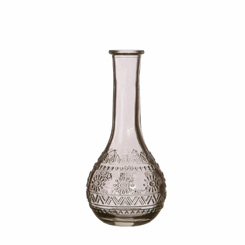 Blomstervas Paris Ø7,5 cm och 16 cm hög Grå (12 st.) [IFS-29726]