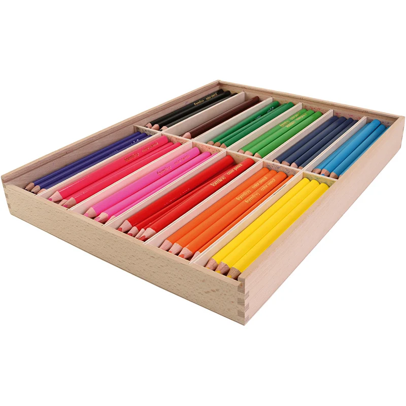 Colortime Färgpennor, kärna 5 mm, mixade färger, 144 st., 12x12 st./ 1 förp. [HOB-400095]
