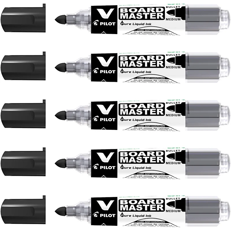 PILOT whiteboardpenna refill, spets 2,3 mm, svart, 5 st./ 1 förp. [HOB-265605]
