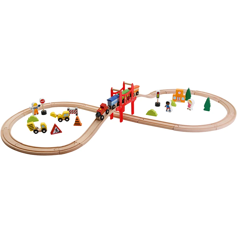 VIGA Figure 8 Järnvägsset, 39 delar/ 1 förp. [HOB-14340387]