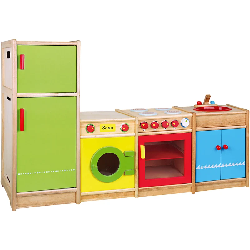 VIGA lekkök i trä, H: 54-92 cm, D: 36 cm, B: 160 cm, 4 delar/ 1 set [HOB-908579]