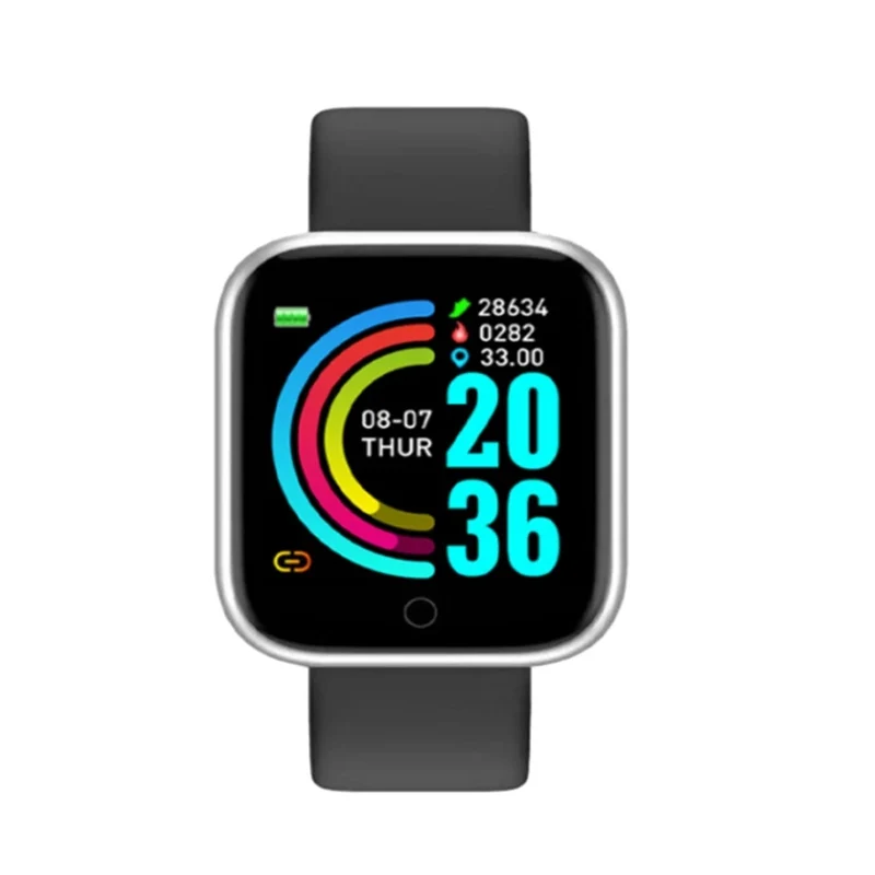Y68/D20 Smart Watch – Bluetooth Fitness Tracker with Sleep & Music Control