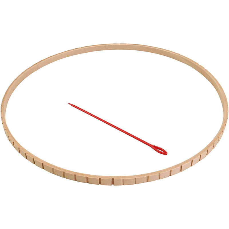 Cirkelväv i trä, Dia. 29 cm, 1 st. [HOB-820712]