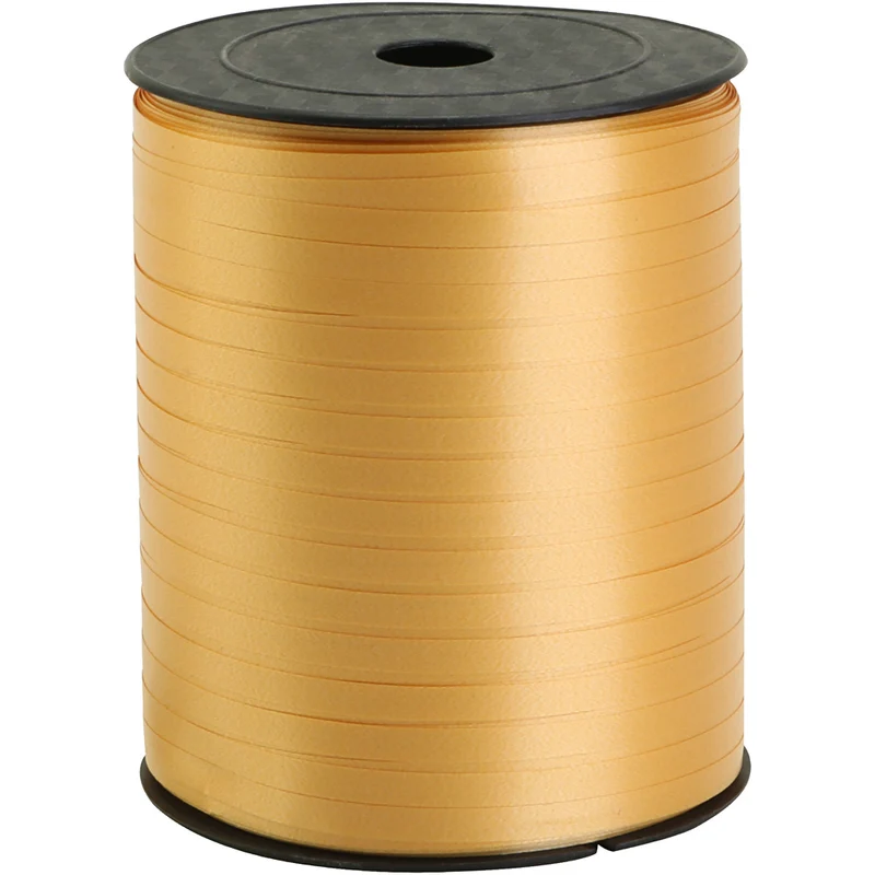Presentsnöre, B: 5 mm, guld, 400 m/ 1 rl. [HOB-557489]