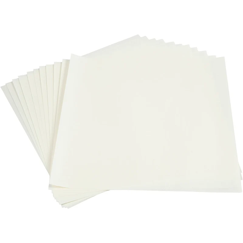 Ljuspapper, ark 30x30 cm, 80 g, vit, 12 ark/ 1 förp. [HOB-536151]