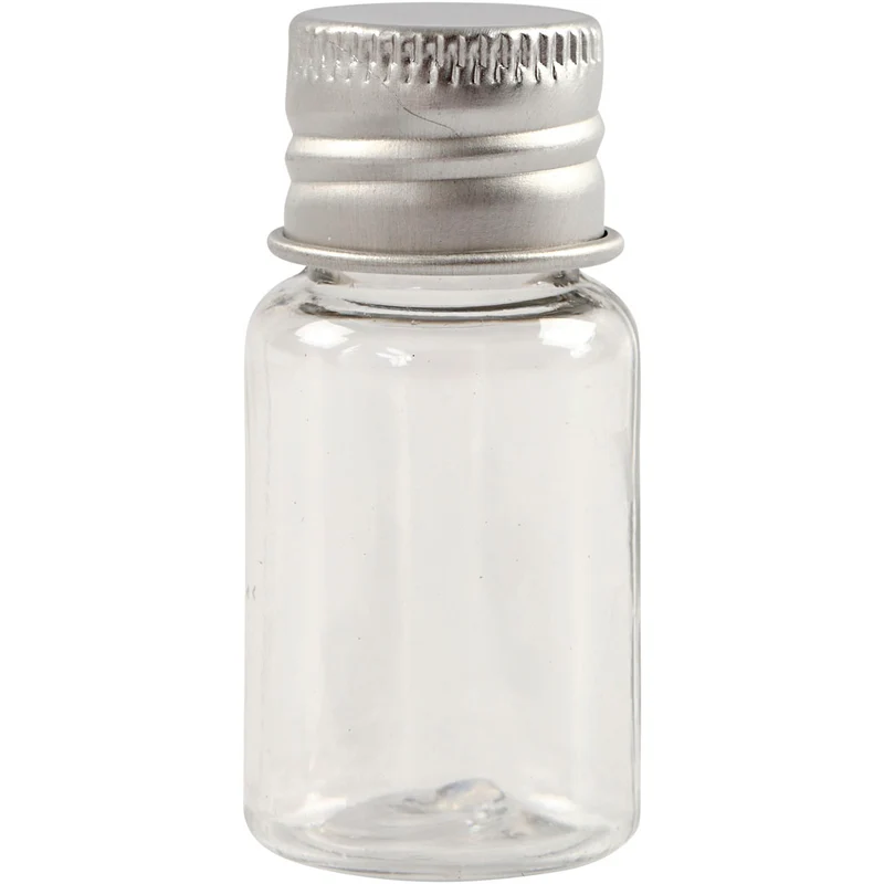 Plastburk med lock, H: 48 mm, Dia. 23,5 mm, 13 ml, 10 st./ 1 förp. [HOB-13177]