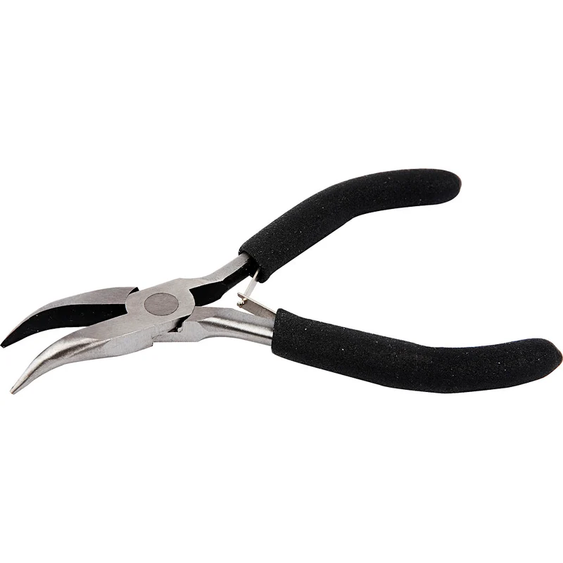 Böjd spetstång, L: 12,4 cm, 1 st. [HOB-13020]