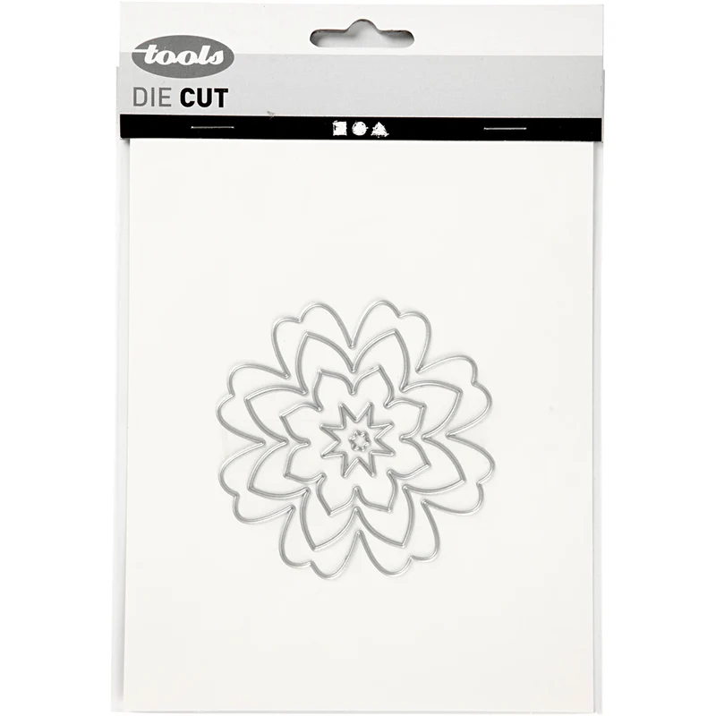 Skärschablon, blomma, Dia. 0,5-8 cm, 1 st. [HOB-11781]